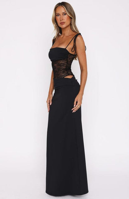 Image of Kara | Women's Sleeveless Lace Maxi Dress