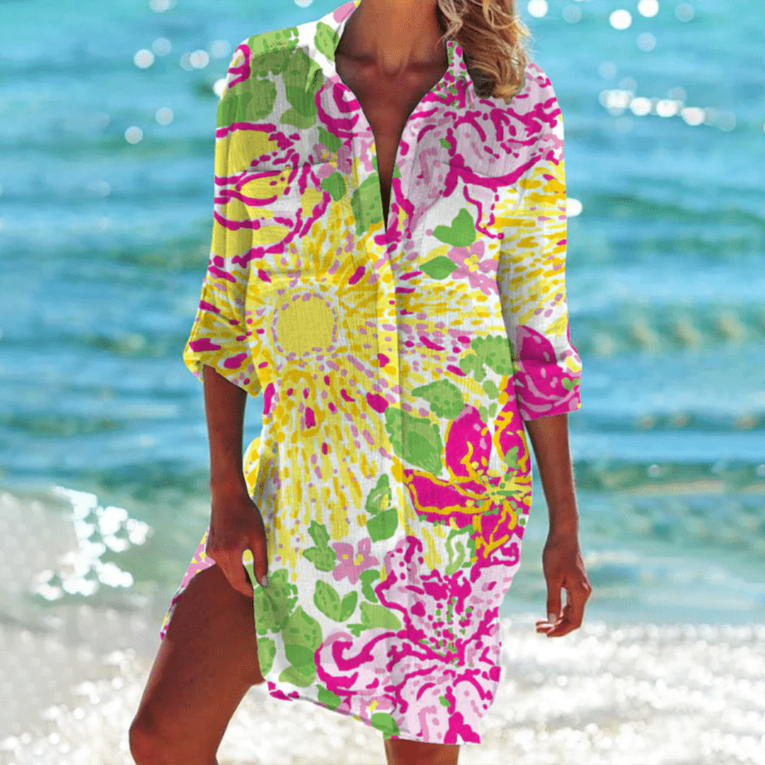 Image of Karen | Women's Button-Down Mini Dress