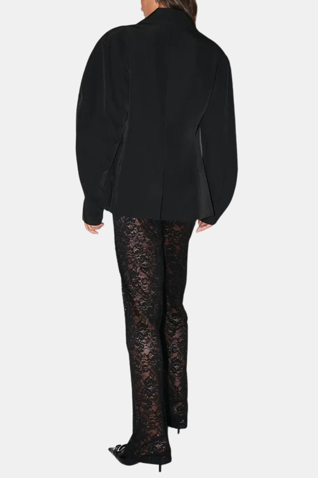 Women's High Waisted Lace Flare Pants