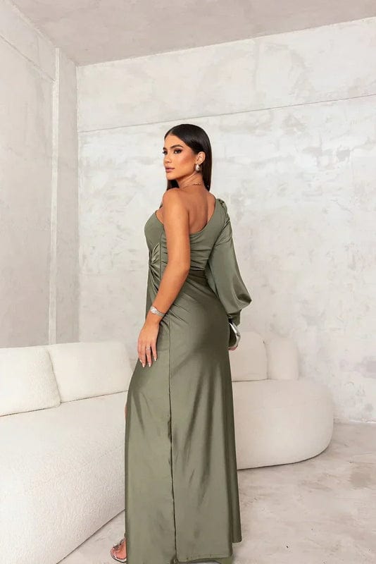 Image of Karen | Women's One Shoulder Maxi Dress