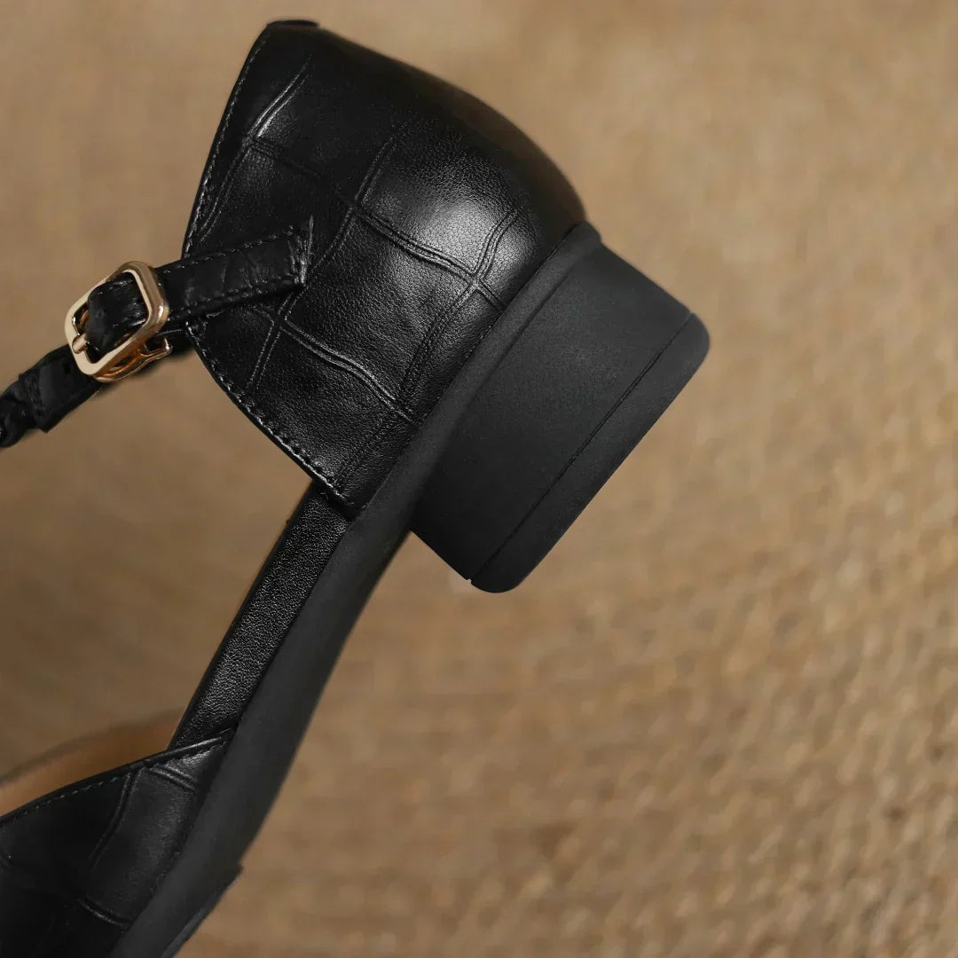 Image of Karen | Women's T-Strap Low Heel Dress Shoes