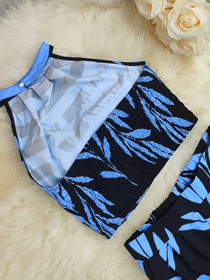 Image of Karina | Women's Halter Top Two-Piece Set