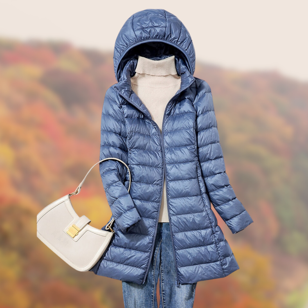 Women's Lightweight Hooded Puffer Coat - Vonnera
