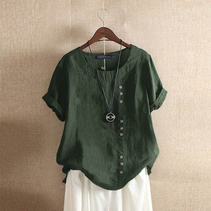 Women's Casual Button Down Blouse - Vonnera