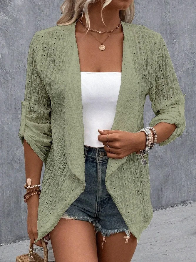 Image of Kayla | Women's Open Front Lightweight Cardigan