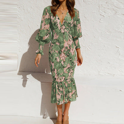 Image of Kendra | Women's V-Neck Bodycon Midi Dress
