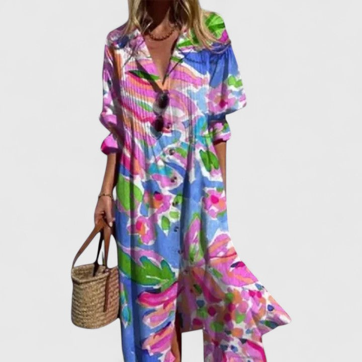 Kendra Women's V-Neck Maxi Dress