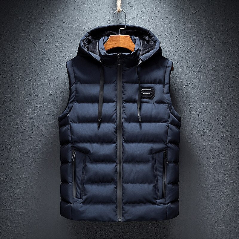 Men's Quilted Puffer Vest Hooded - Vonnera