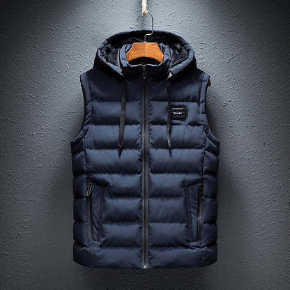 Men's Quilted Puffer Vest Hooded - Vonnera