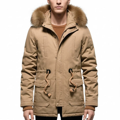 Men's Camouflage Hooded Parka Thick Windproof Jacket