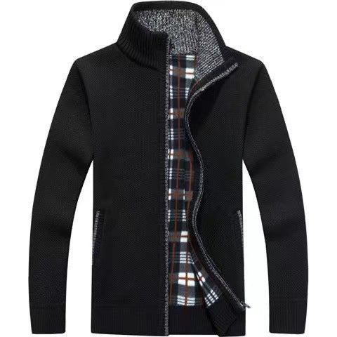 Men's Full Zip Knit Jacket - Vonnera