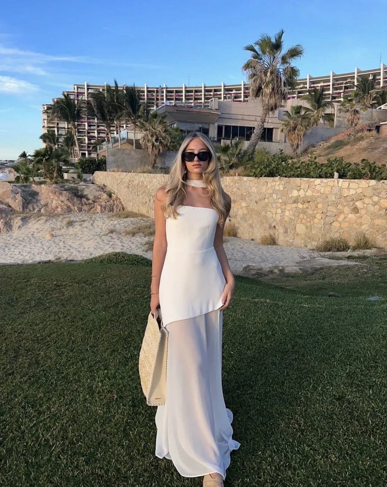 Women's Asymmetrical Layered Maxi Dress - Vonnera