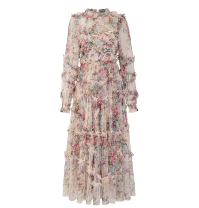 Women's Long Sleeve Midi Dress - Vonnera
