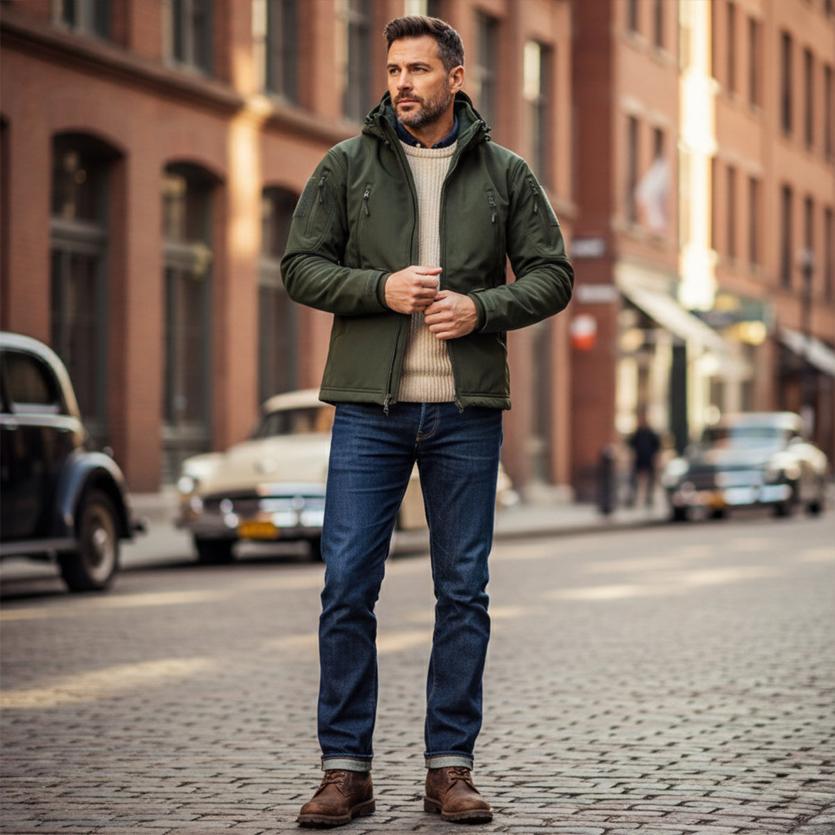 Falkirk Men's Waterproof Tactical Jacket With Hood