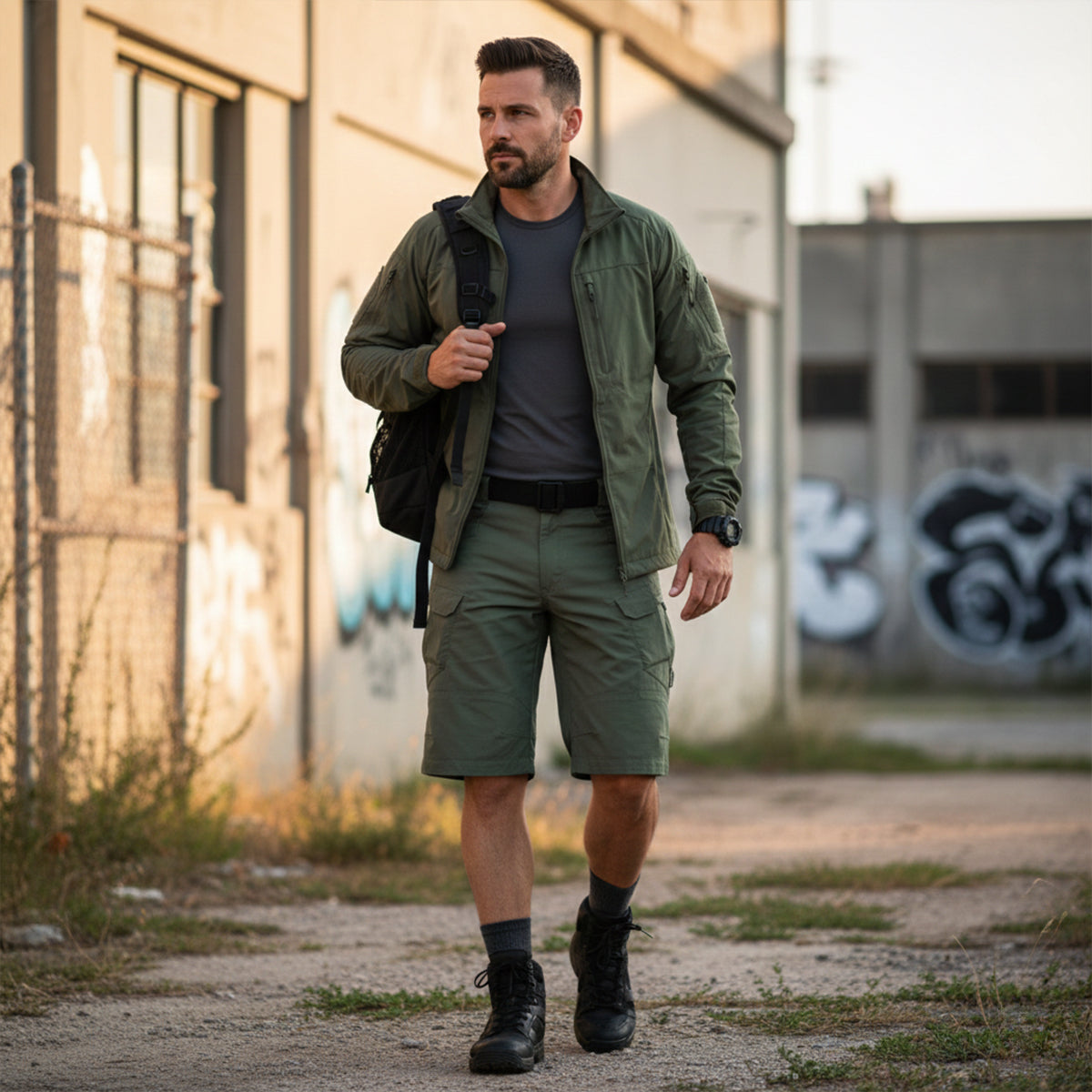 Men's Tactical Cargo Shorts Lightweight Utility