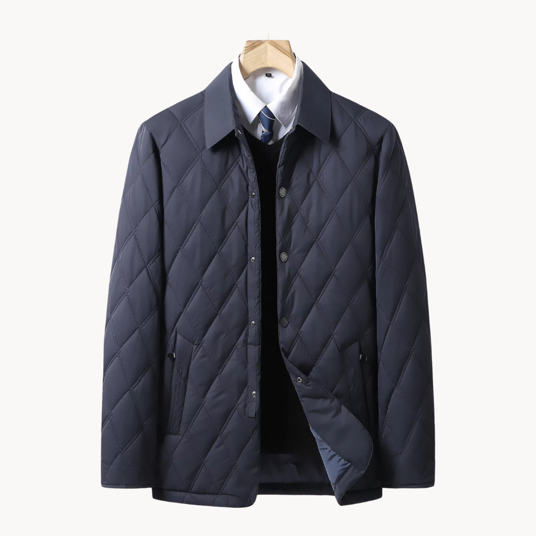 Image of Larry | Men's Diamond Quilted Coat