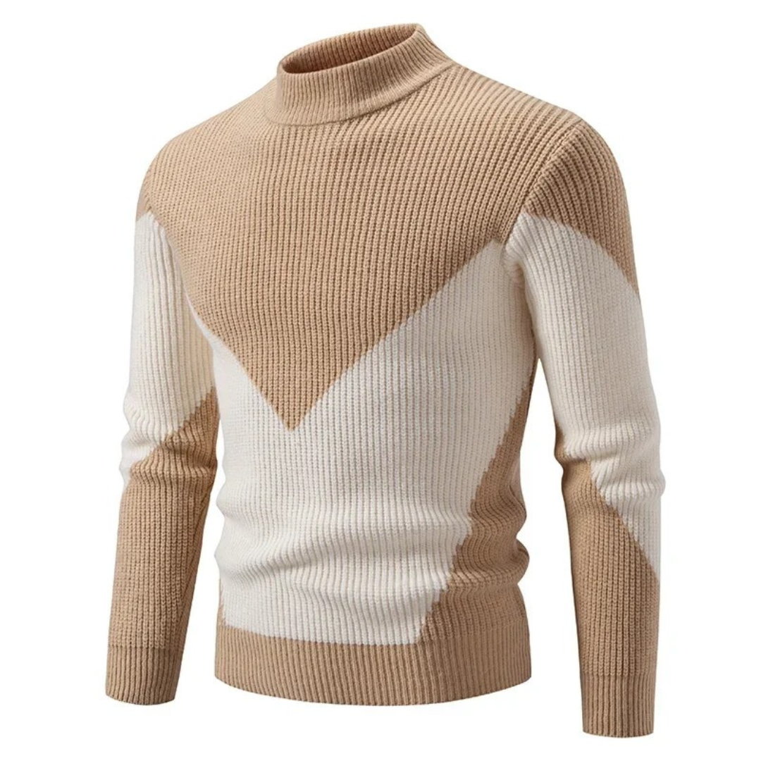 Image of Lawson | Men's Geometric Mock Neck Sweater