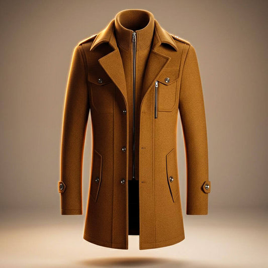 Matteo Men's Virgin Wool Overcoat - Vonnera
