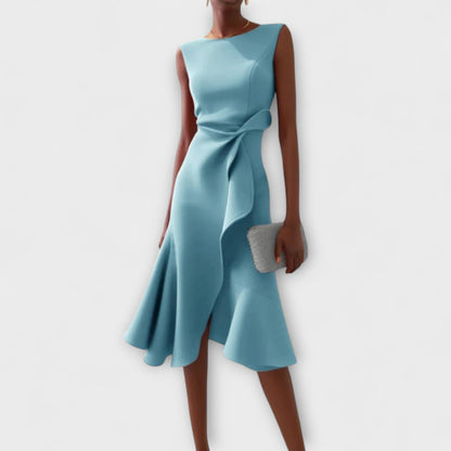 Women's A-Line Midi Dress Sleeveless
