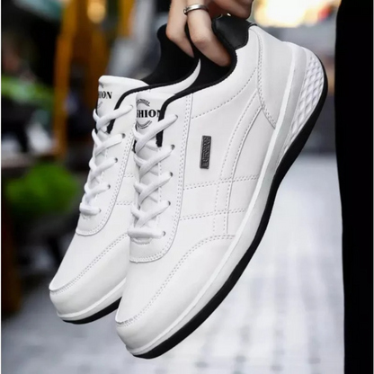 Men's Leather Balance Sneakers - Vonnera
