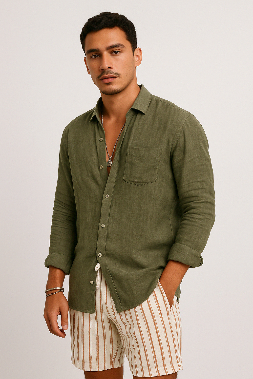 Image of Lee | Men's Button-Down Casual Shirt
