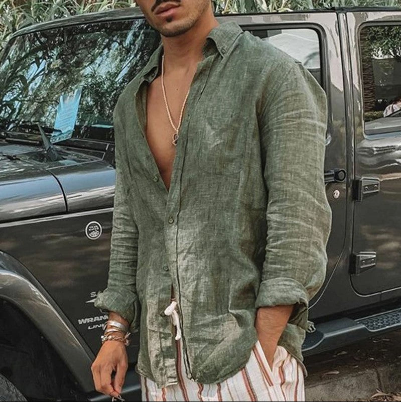 Image of Lee | Men's Button-Down Casual Shirt