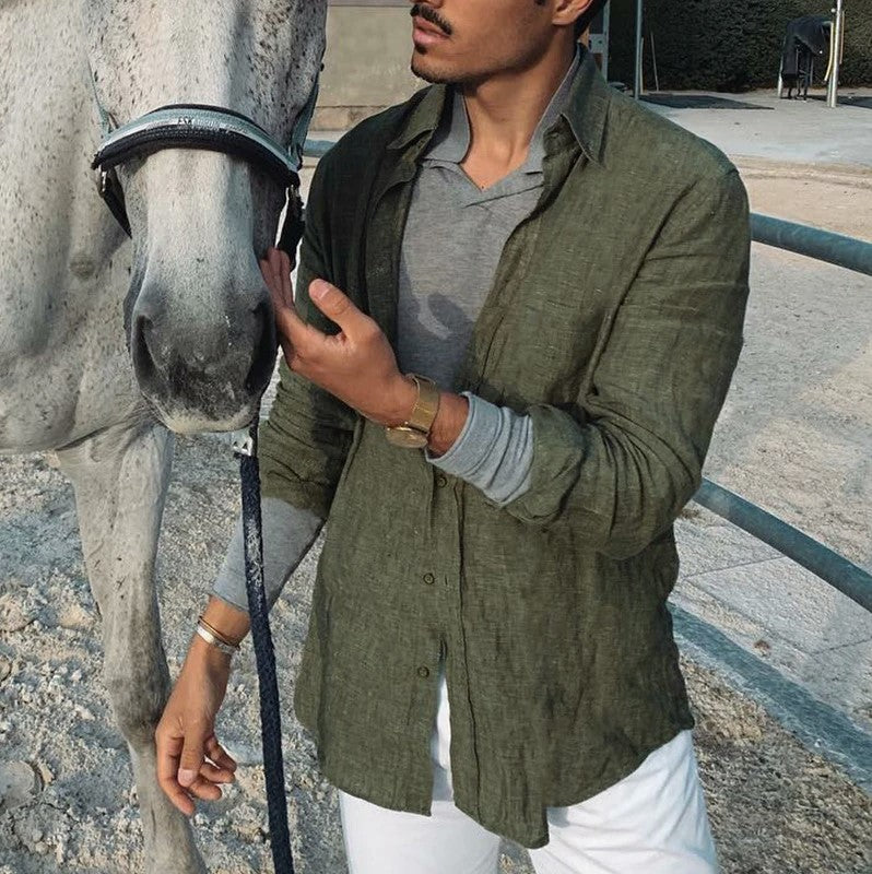 Image of Lee | Men's Button-Down Casual Shirt