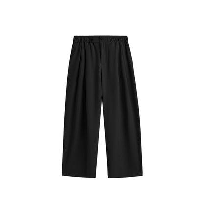 Image of Lee | Men's Wide Leg Pleated Drawstring Trousers