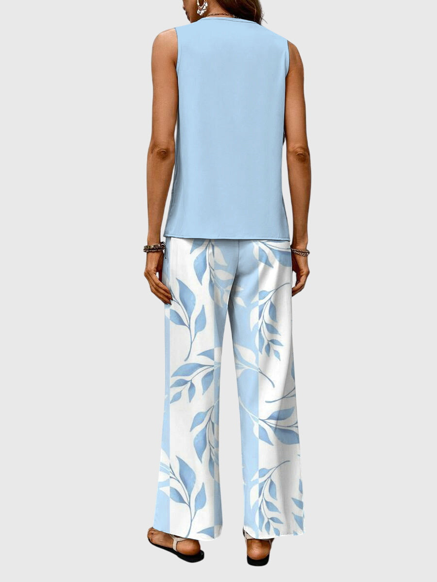 Women's Wide Leg Pants Set