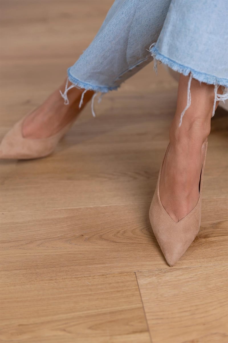 Image of Lena | Women's Slingback Pointed Toe Heels