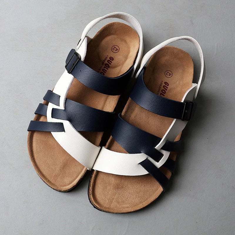 Men's Open Toe Sandals Adjustable Strap - Vonnera