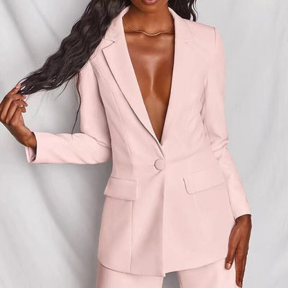 Women's Blazer And Trousers Set