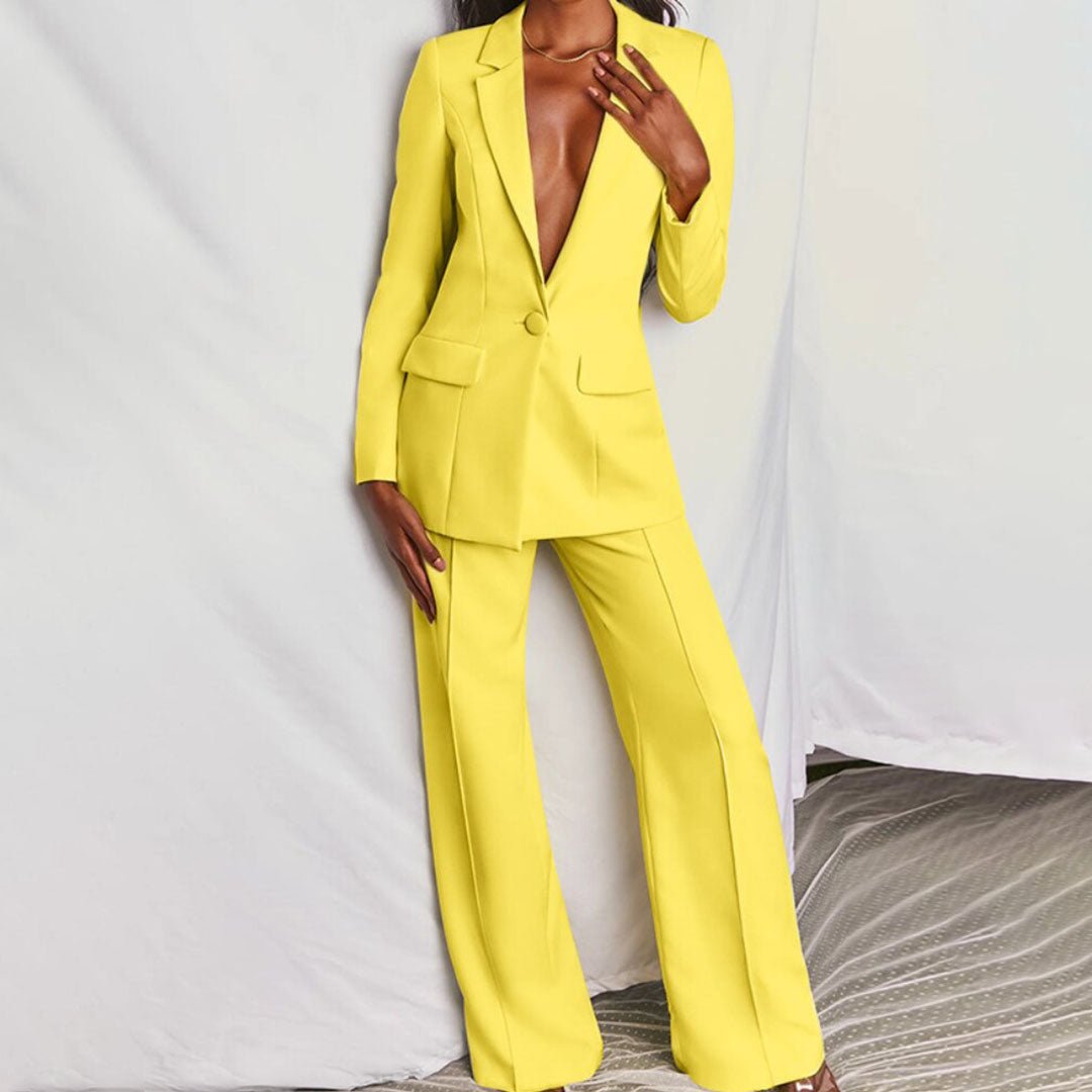 Women's Blazer And Trousers Set - Vonnera