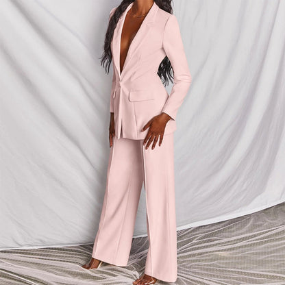 Women's Blazer And Trousers Set