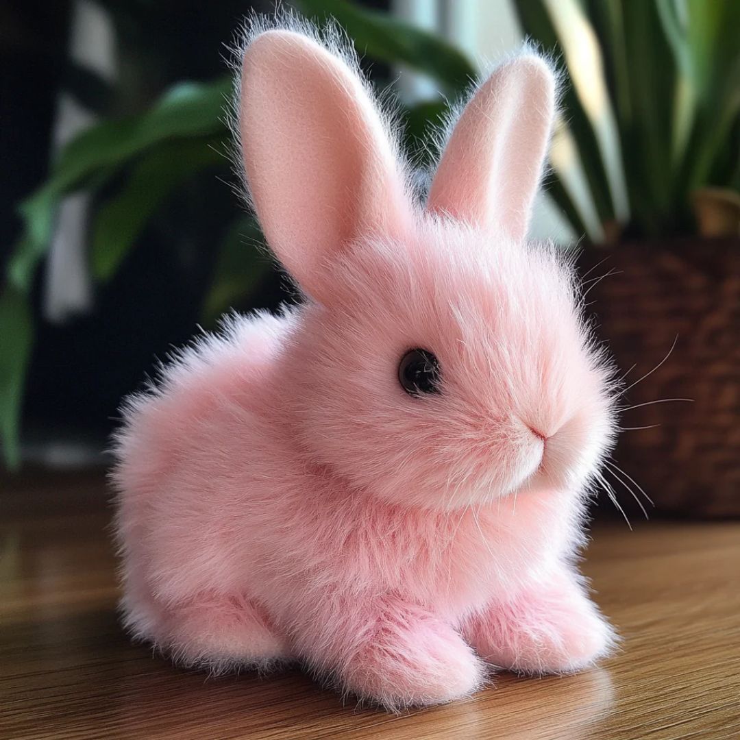 Plush Rabbit Toy Soft Fur Detailed - Vonnera