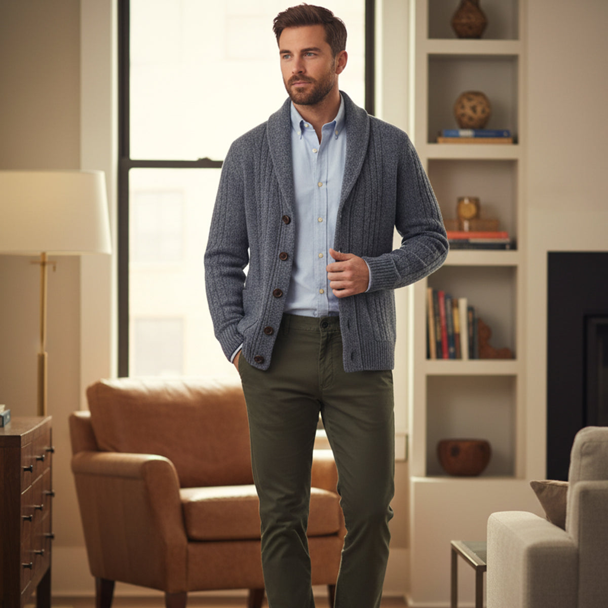 Winchester Men's Cardigan Sweater