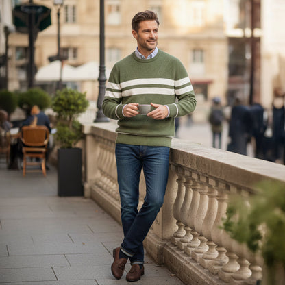 Men's Modern Long Sleeve Sweater Autumn Cotton