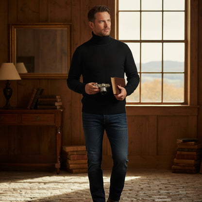 Men's Merino Turtleneck Sweater