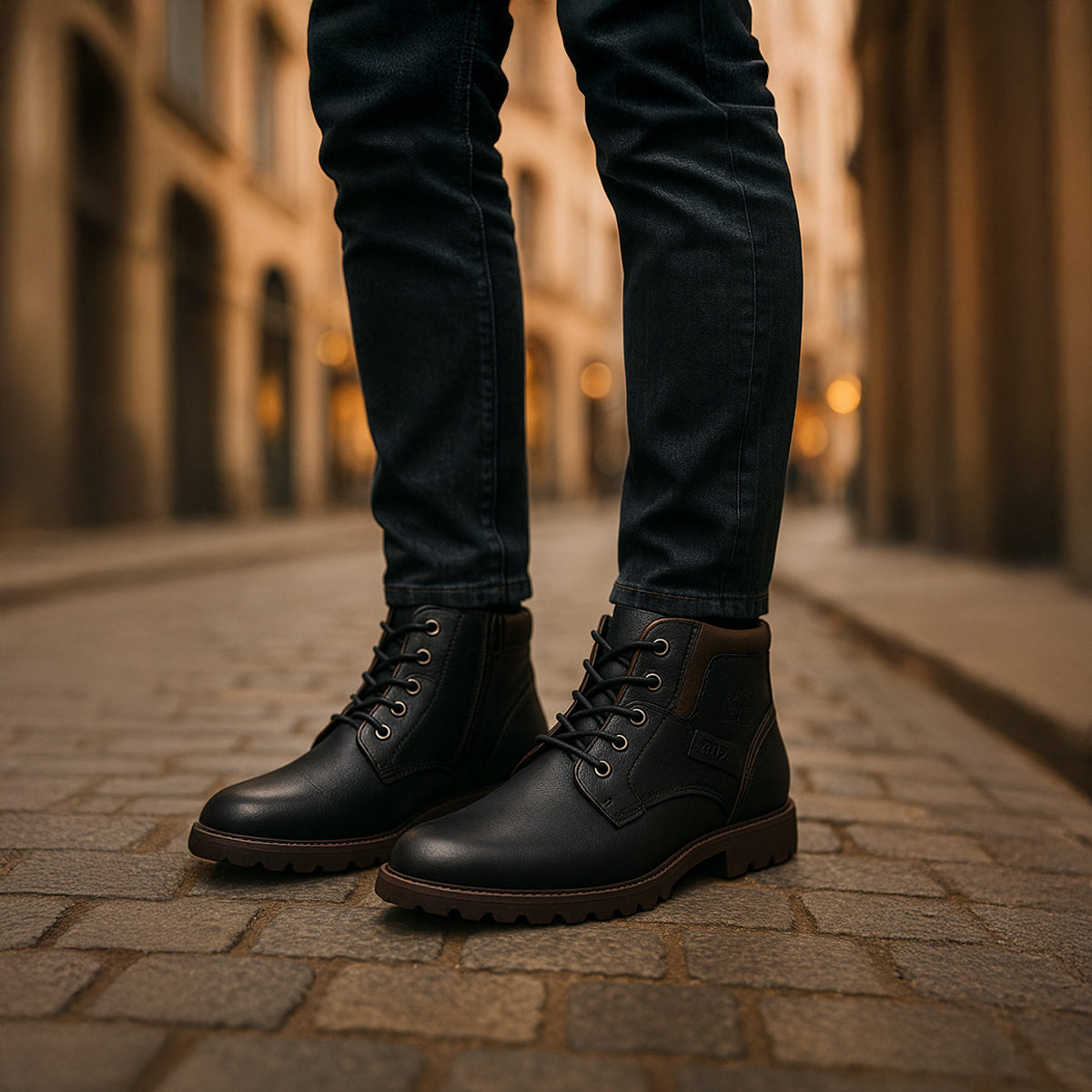 Men's Leather Combat Boots