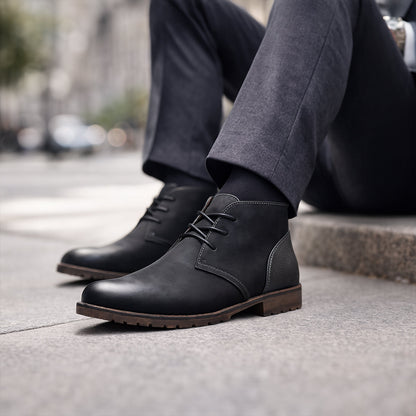 Elderpine Men's Vintage Leather Boots