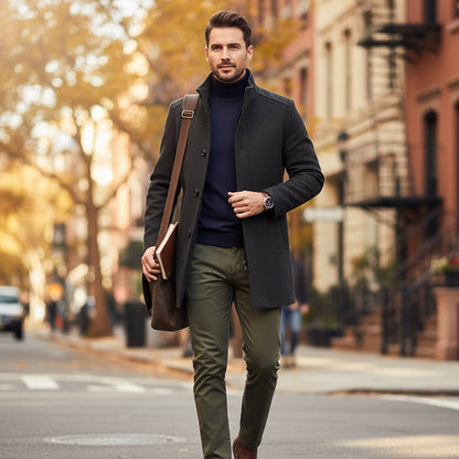 Men's Classic Wool Overcoat