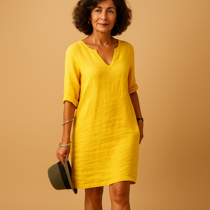 Women’s lightweight summer dress with breathable fabric and flattering fit, perfect for beach walks, casual outings, and sunny days.