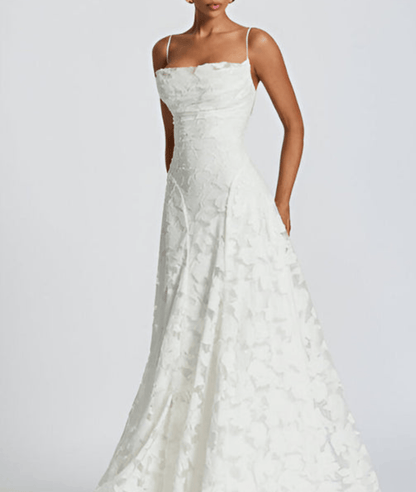 Image of Lilly | Women's Spaghetti Strap A-Line Maxi Dress