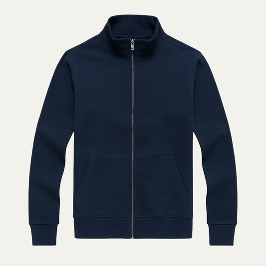 Men's Slim Fit Cotton Sweater Zip Up Casual - Vonnera