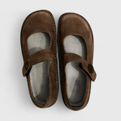 Women's Mary Jane Closed Toe Shoes Buckle Strap