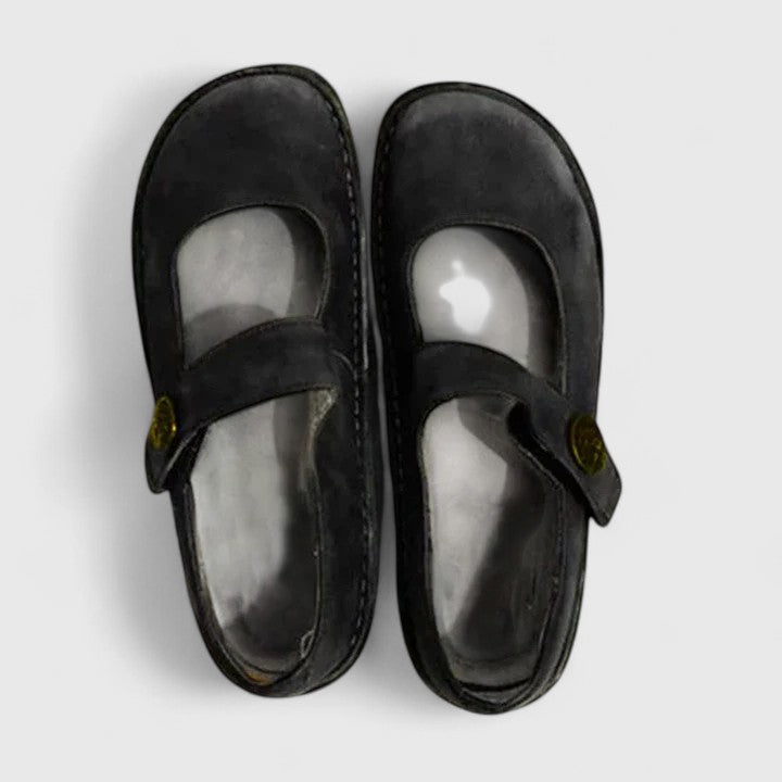 Women's Mary Jane Closed Toe Shoes Buckle Strap