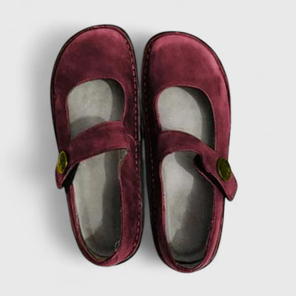 Women's Mary Jane Closed Toe Shoes Buckle Strap
