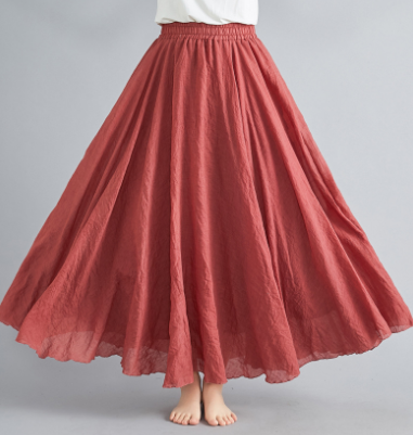 Image of Lisa | Women's High-Waisted Flowy Maxi Skirt