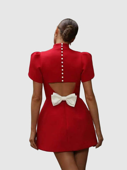 Image of Lola | Women's Puff Sleeve Mini Dress
