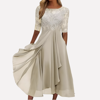 Lori Women's Lace Midi Dress - Vonnera
